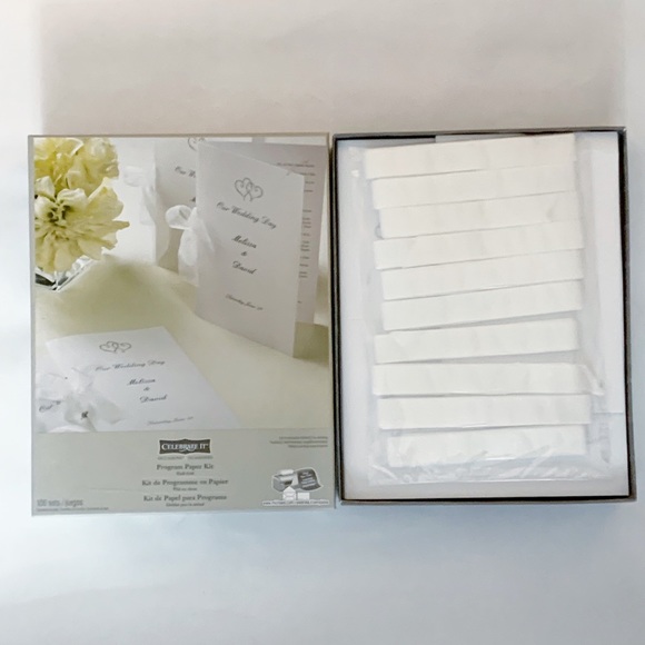 Celebrate It Program Paper Kit Wedding Invitation - 100 Sets - Picture 1 of 7